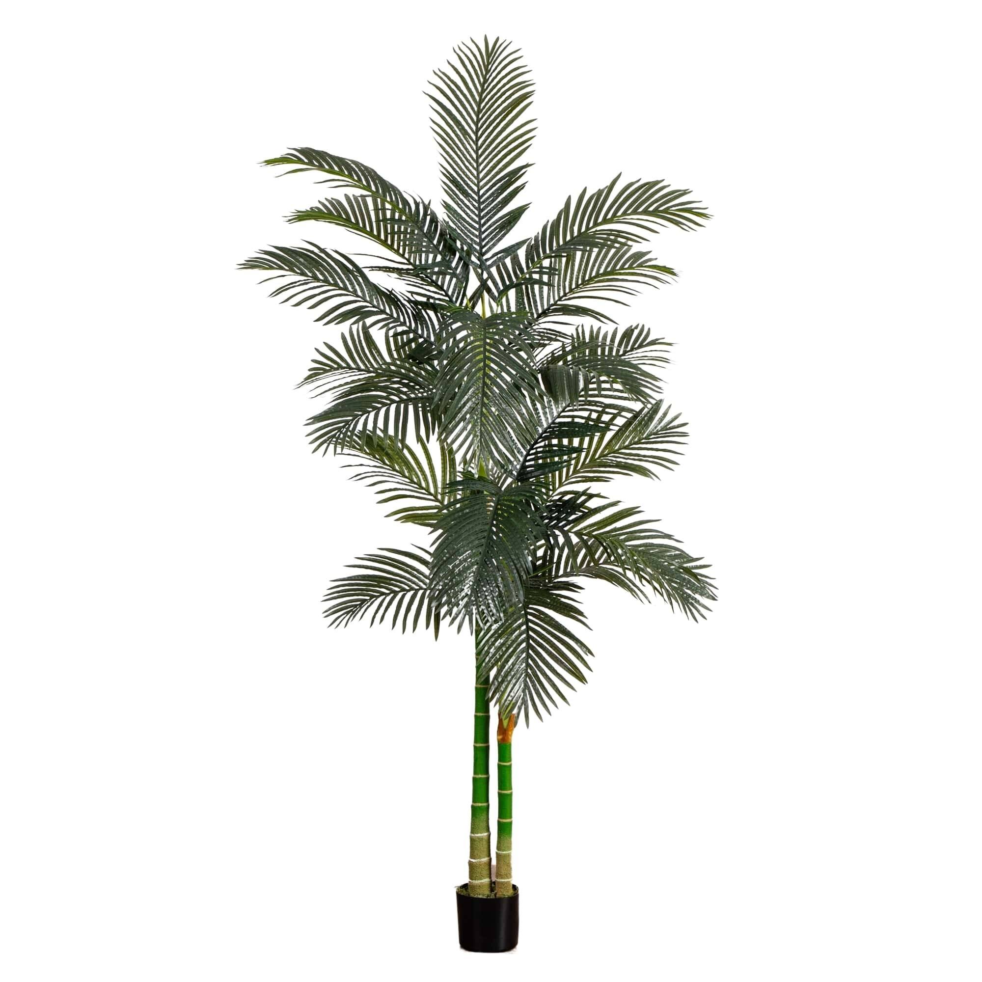 8ft. Artificial Golden Cane Palm Tree